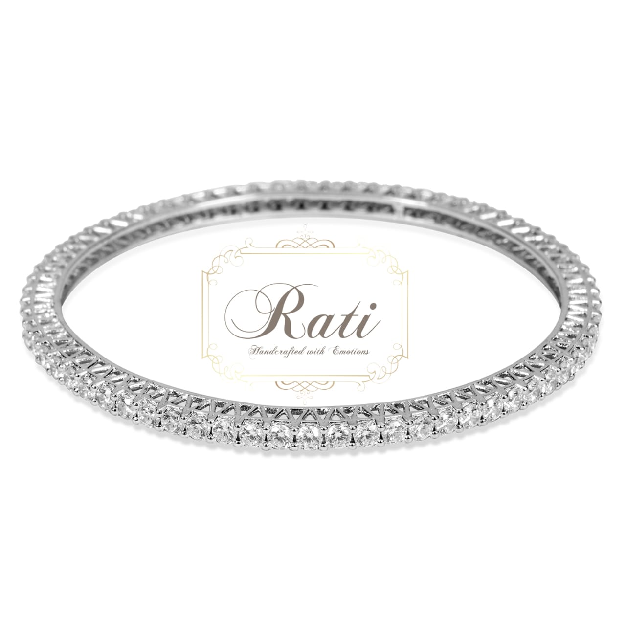 Rati fancy silver bangles