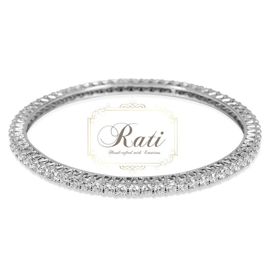 Rati fancy silver bangles